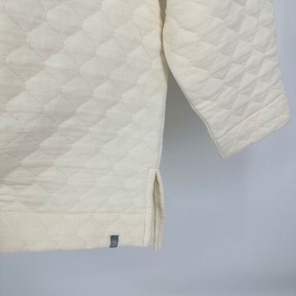 t by talbots pullover womens 3x cream asymmetrical zip quilted neutral active - Picture 4 of 9